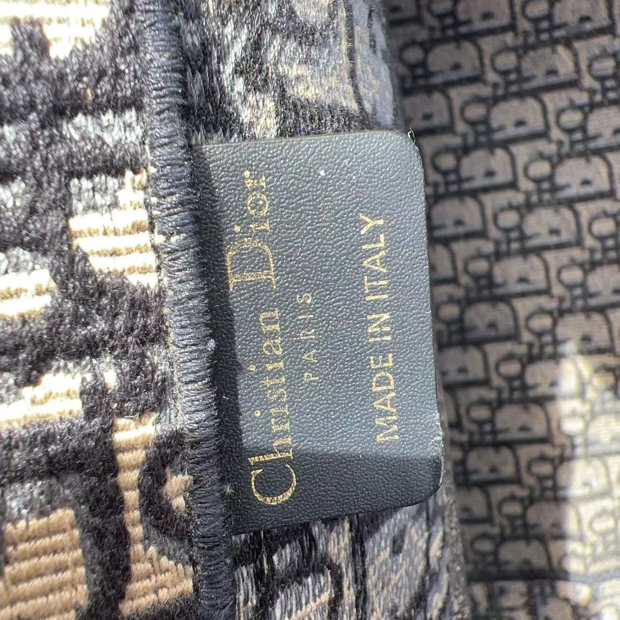 Christian Dior Oblique Jacquard Canvas Book Medium