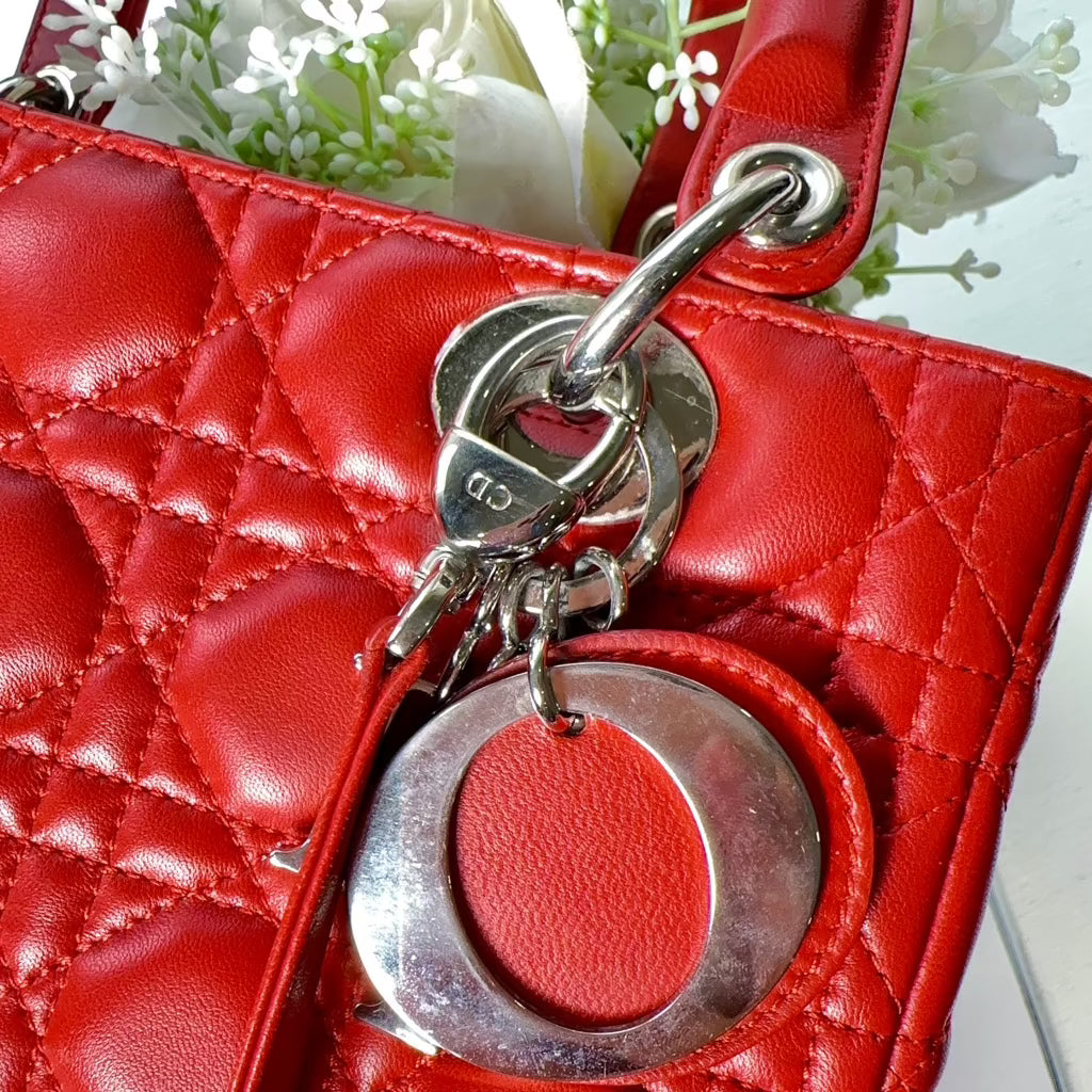 Christine Dior Medium Cannage Lady Dior