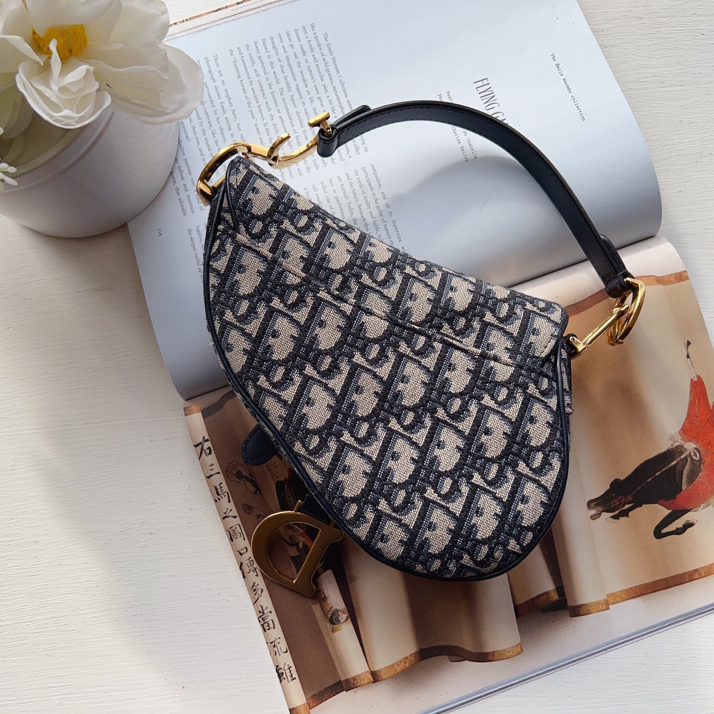 Dior Oblique Mini Saddle Bag
