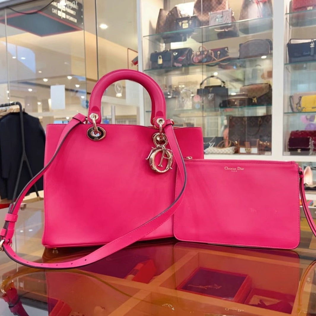 Dior Diorissimo Tote Pink Small