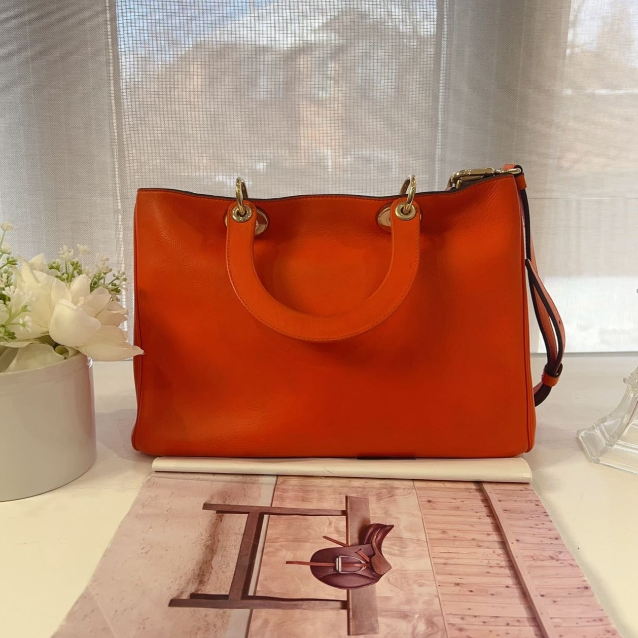 Dior Medium Diorissimo Tote Orange