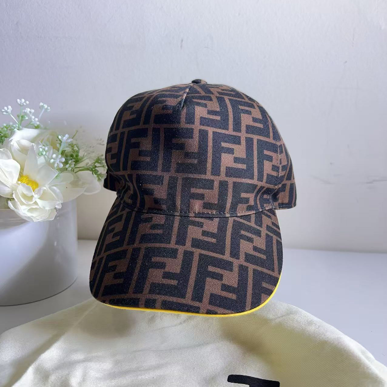 Fendi FF Zucca Printed Baseball Cap