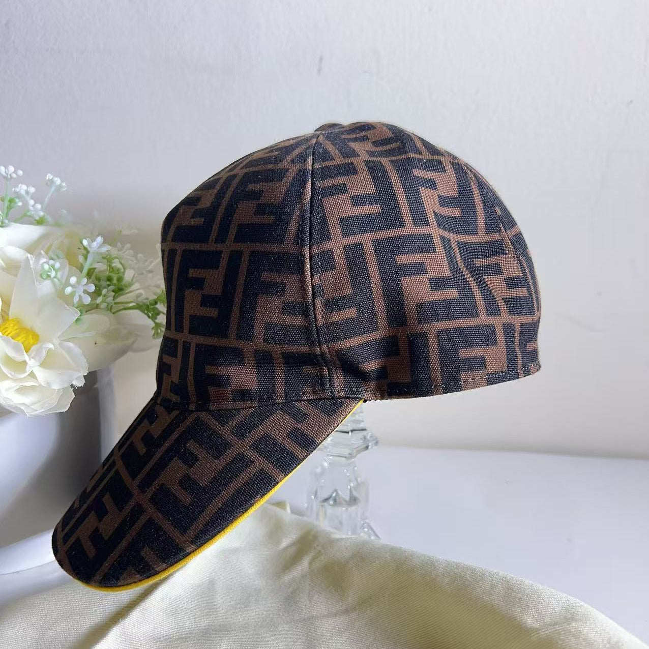 FENDI FF Zucca Printed Baseball Cap
