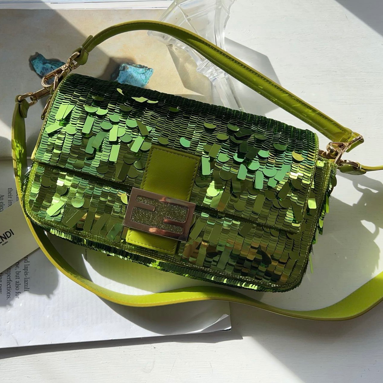 Sequin fendi bag sale