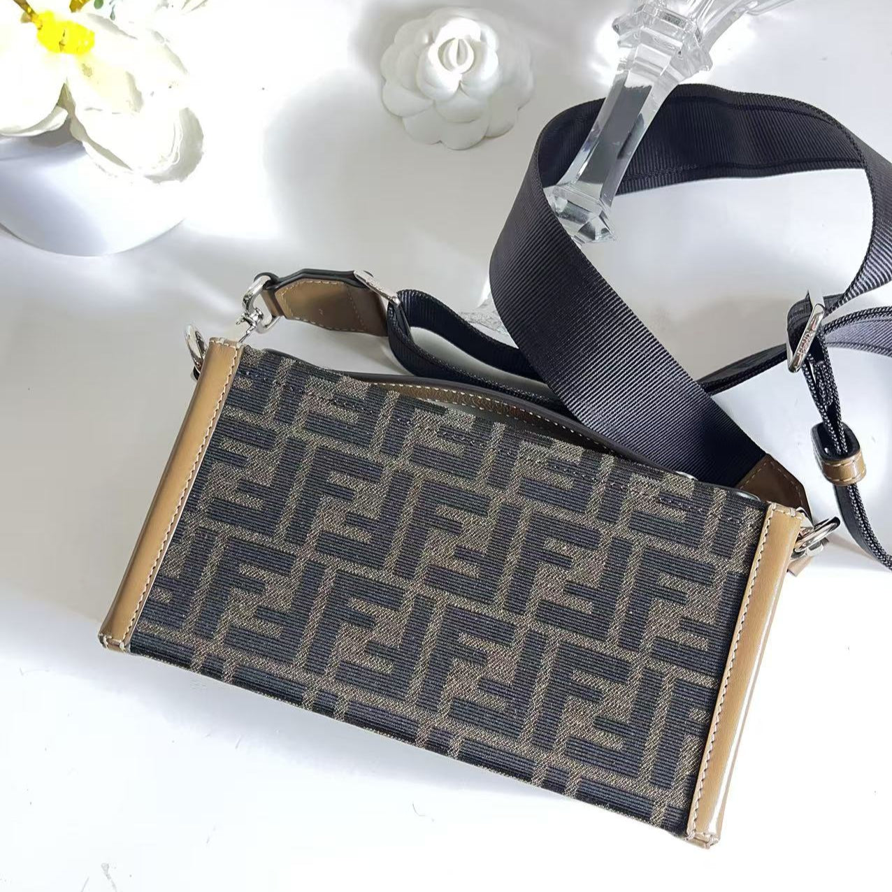 Fendi Zucca FF Baguette Bag