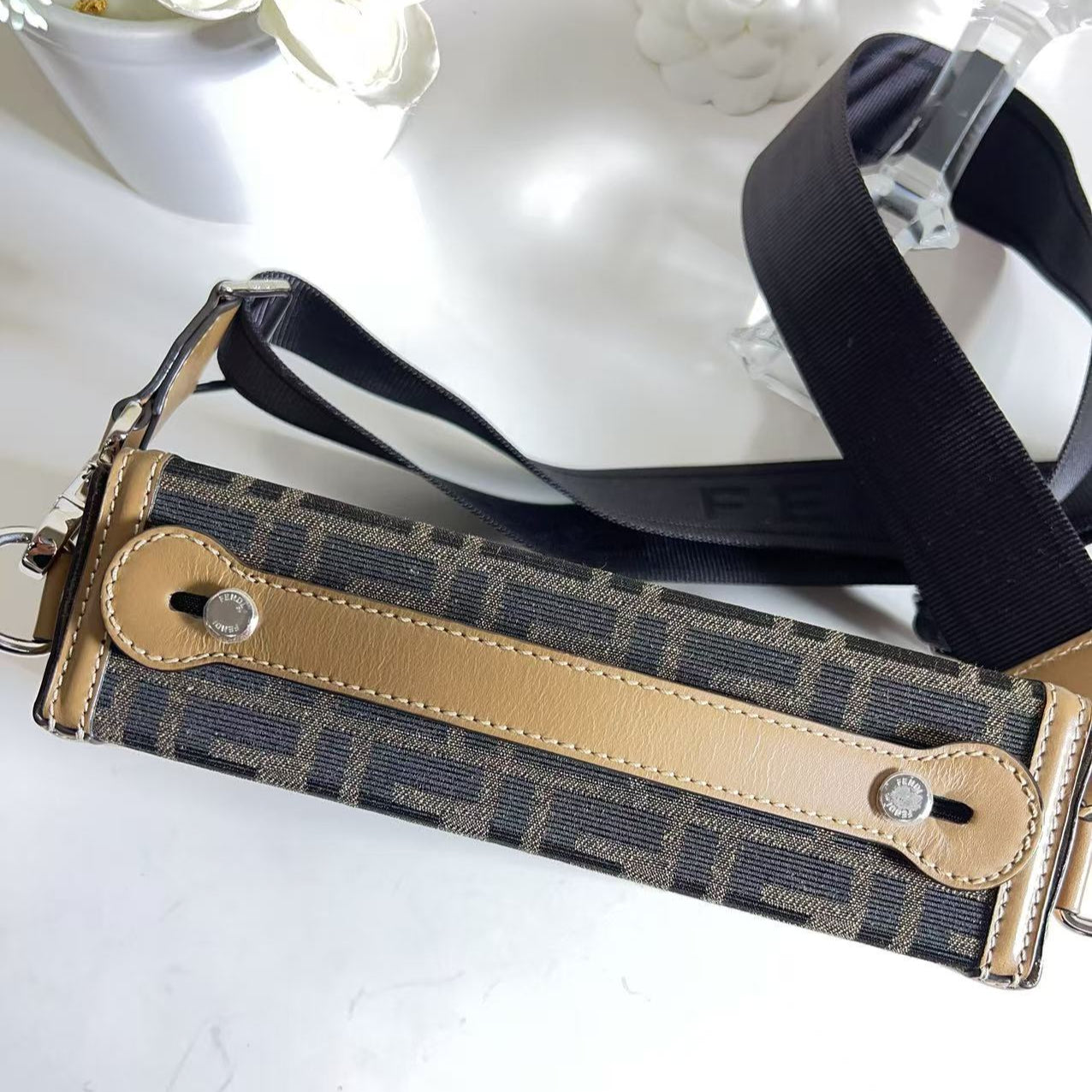 Fendi Zucca FF Baguette Bag