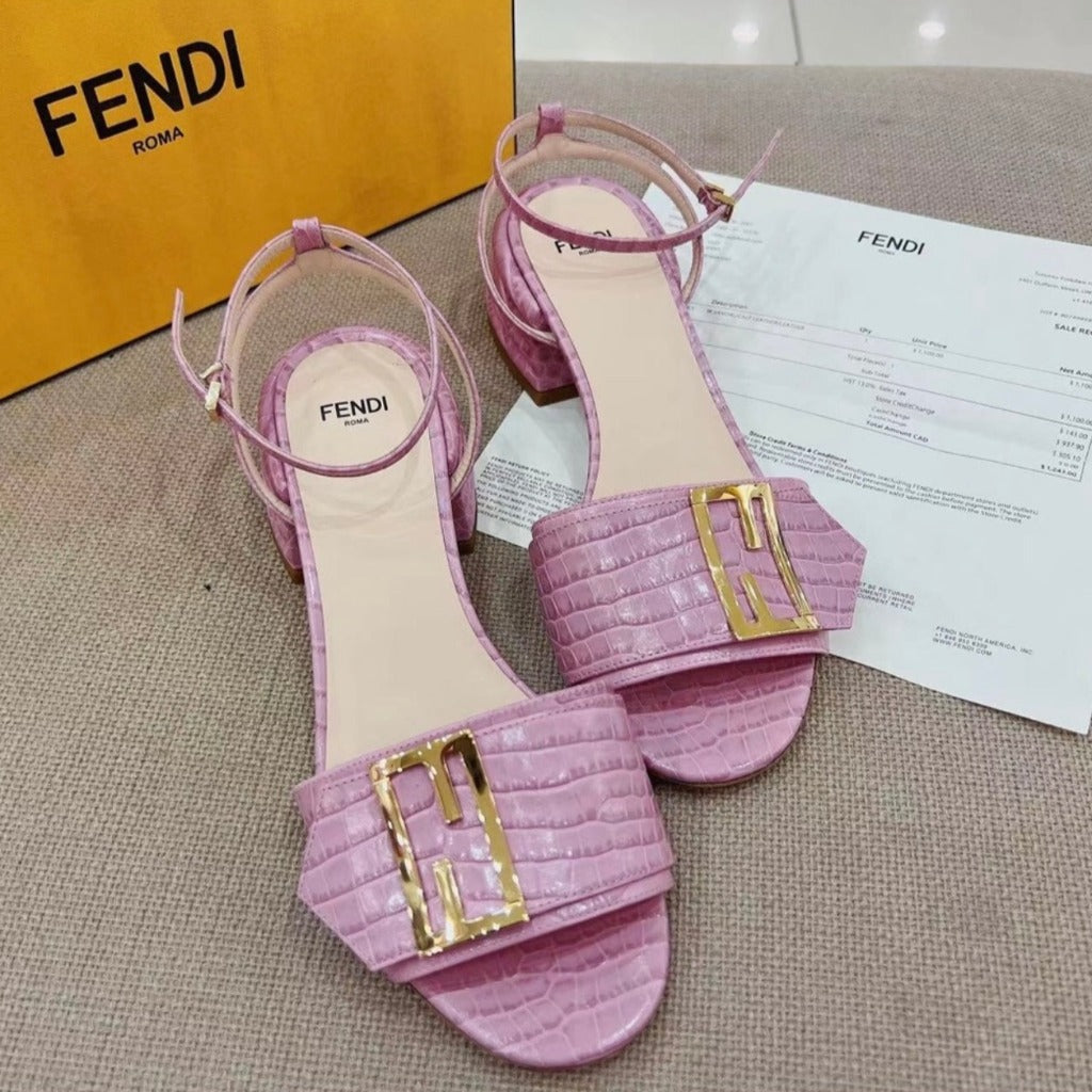 Fendi Croc Sandals