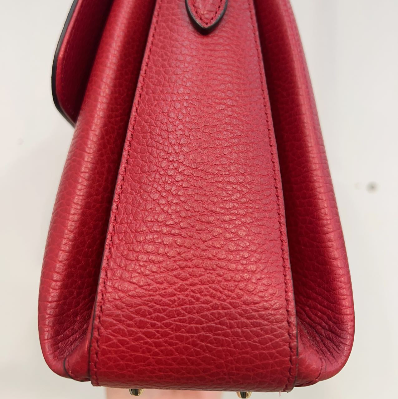 Gucci Dollar Calfskin Interlocking G Top Handle Shoulder Bag