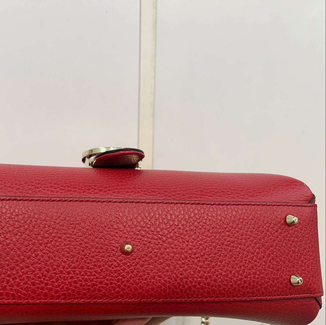 Gucci Dollar Calfskin Interlocking G Top Handle Shoulder Bag