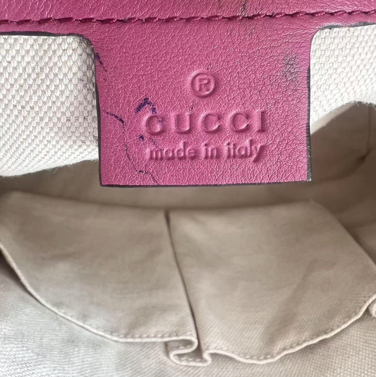 Gucci Guccissima Signature Medium Bree Shoulder Bag Peonia Flower