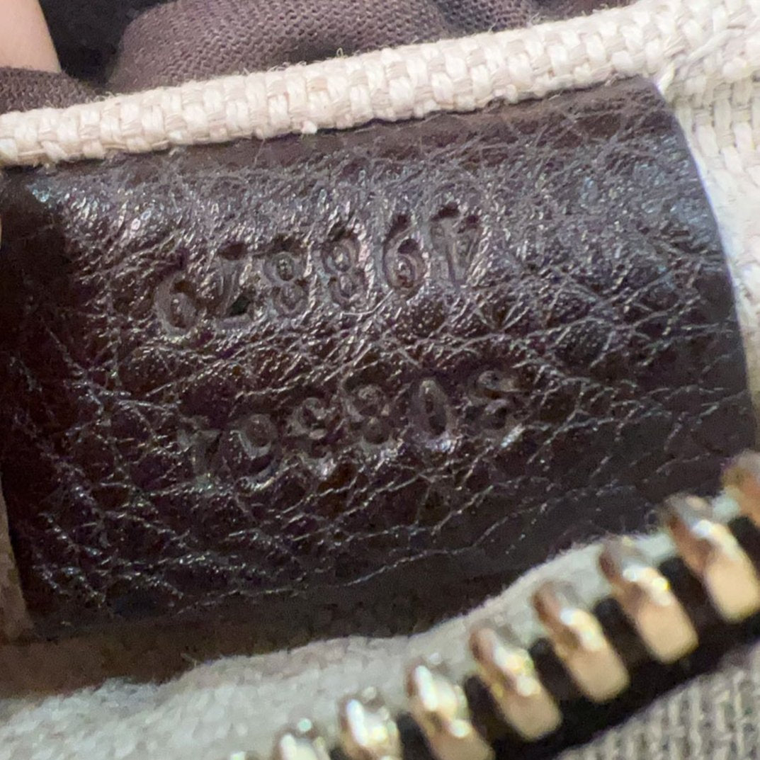 Gucci Small Soho Disco Bag Off White Nut Brown Beige