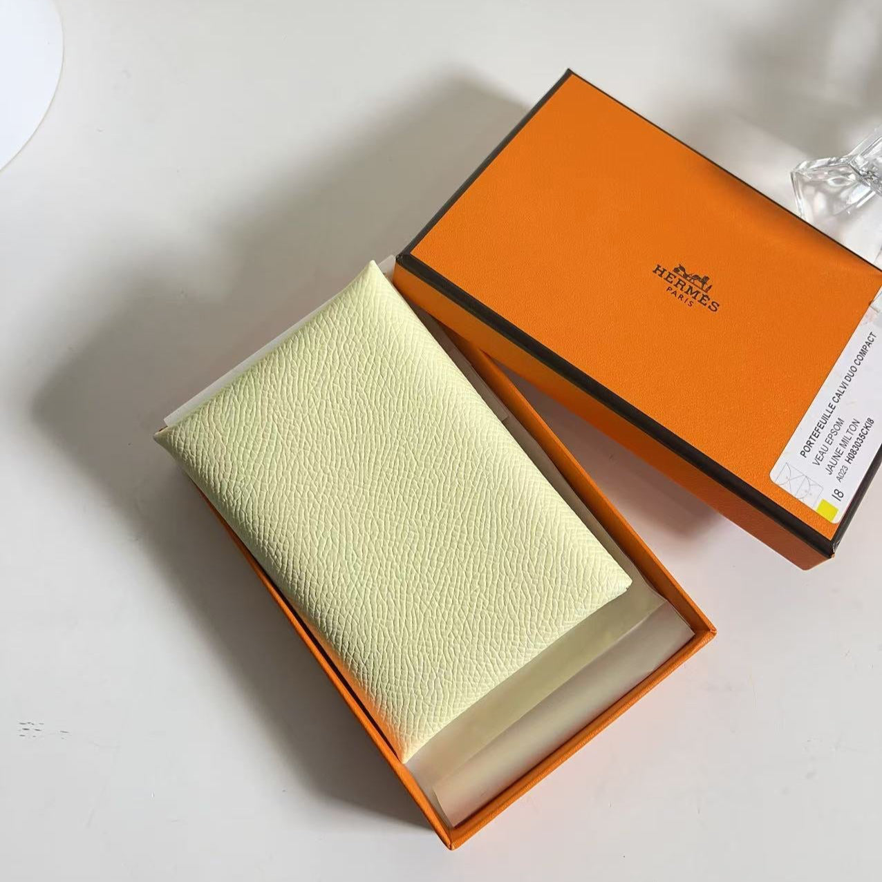 Hermes Calvi Duo Compact Verso Card Holder