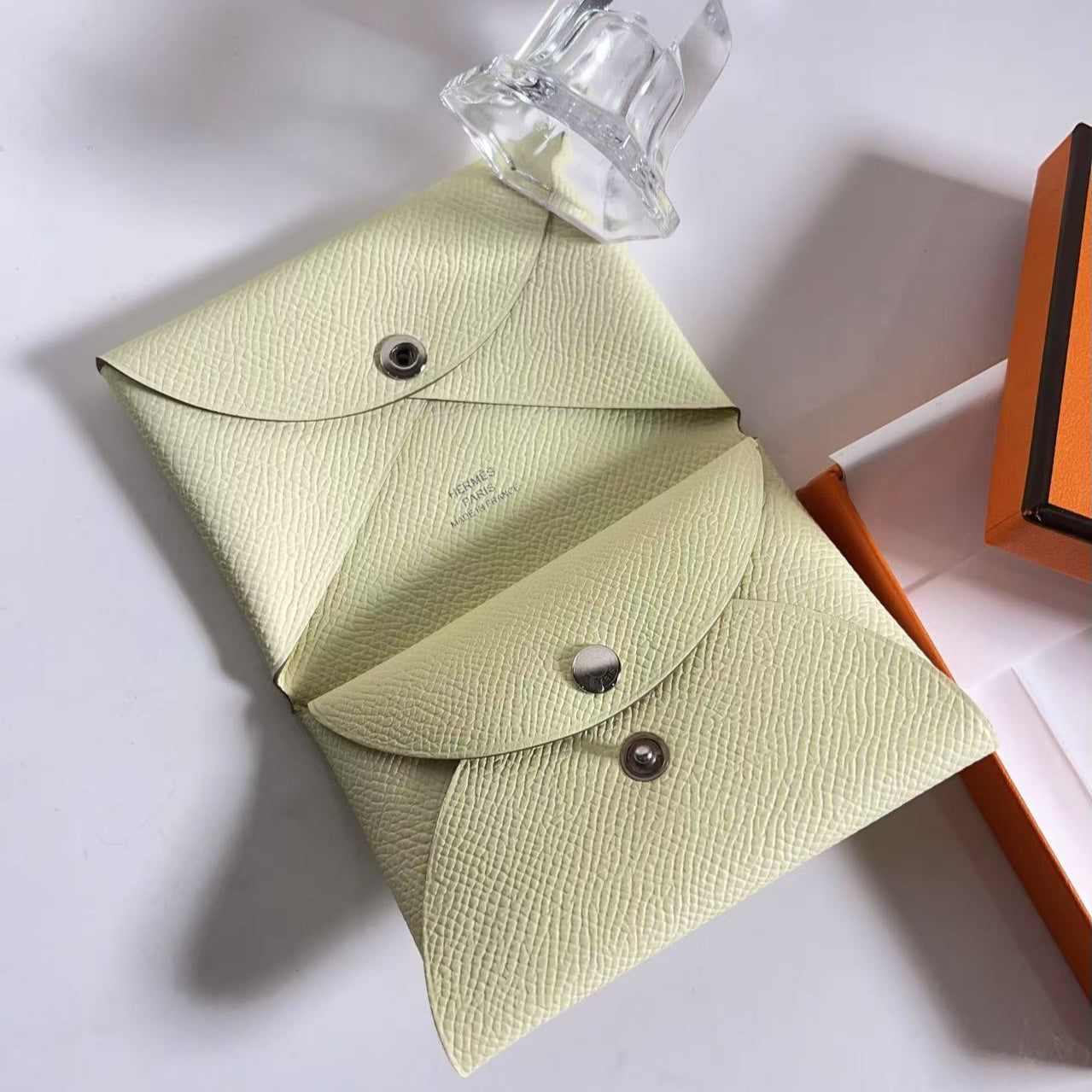 Hermes Calvi Duo Compact Verso Card Holder