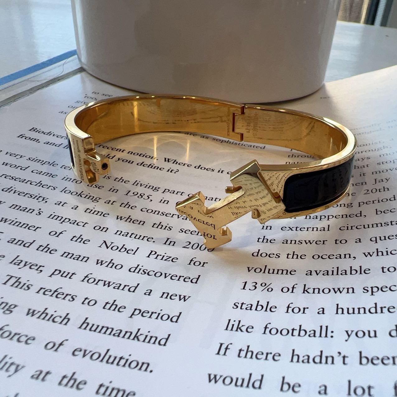 Hermes Clic HH bracelet Black Gold