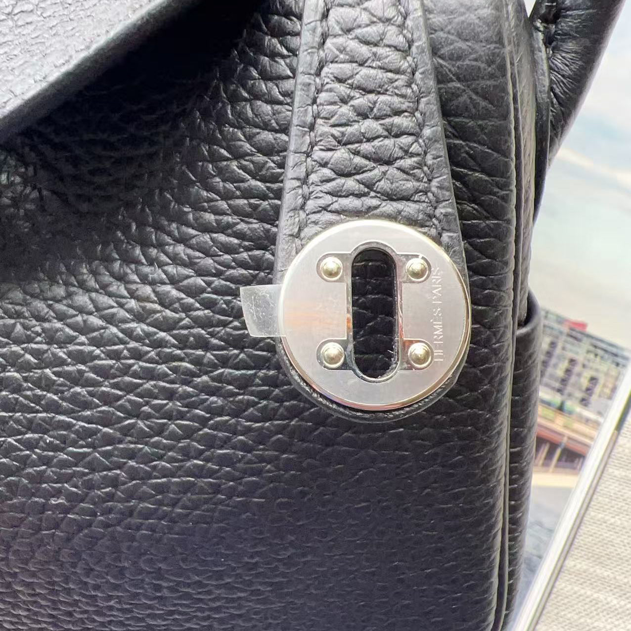 Hermes Mini Lindy20 2024 Clemence Black New