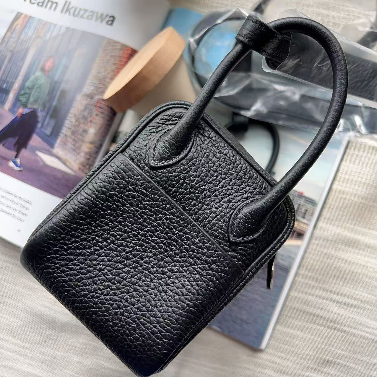 Hermes Mini Lindy20 2024 Clemence Black New