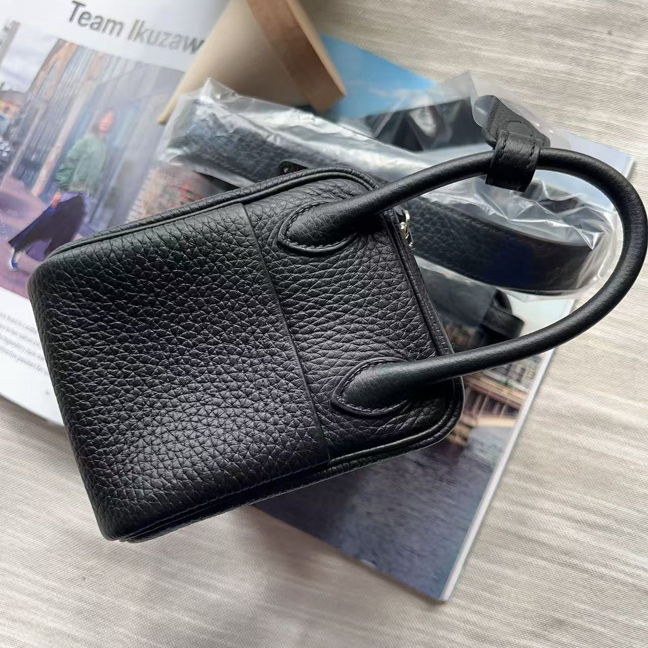 Hermes Mini Lindy20 2024 Clemence Black New