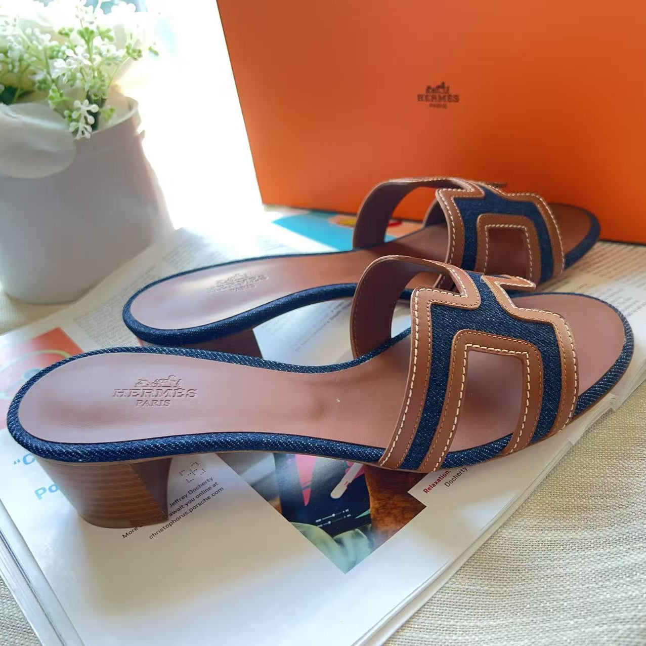 Hermes Oran Sandal Size38 Gold