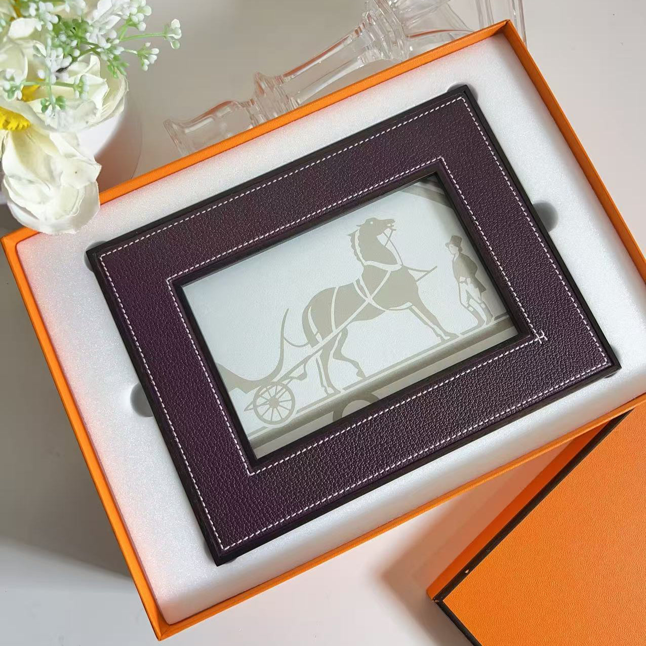 Hermes Pleiade horizontal picture frame, small model
