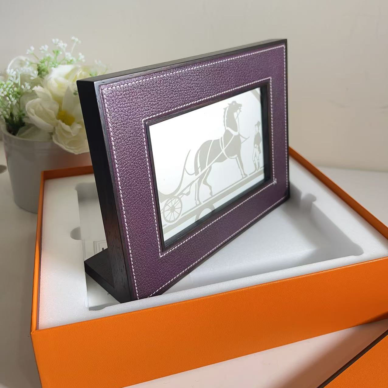 Hermes Pleiade horizontal picture frame, small model