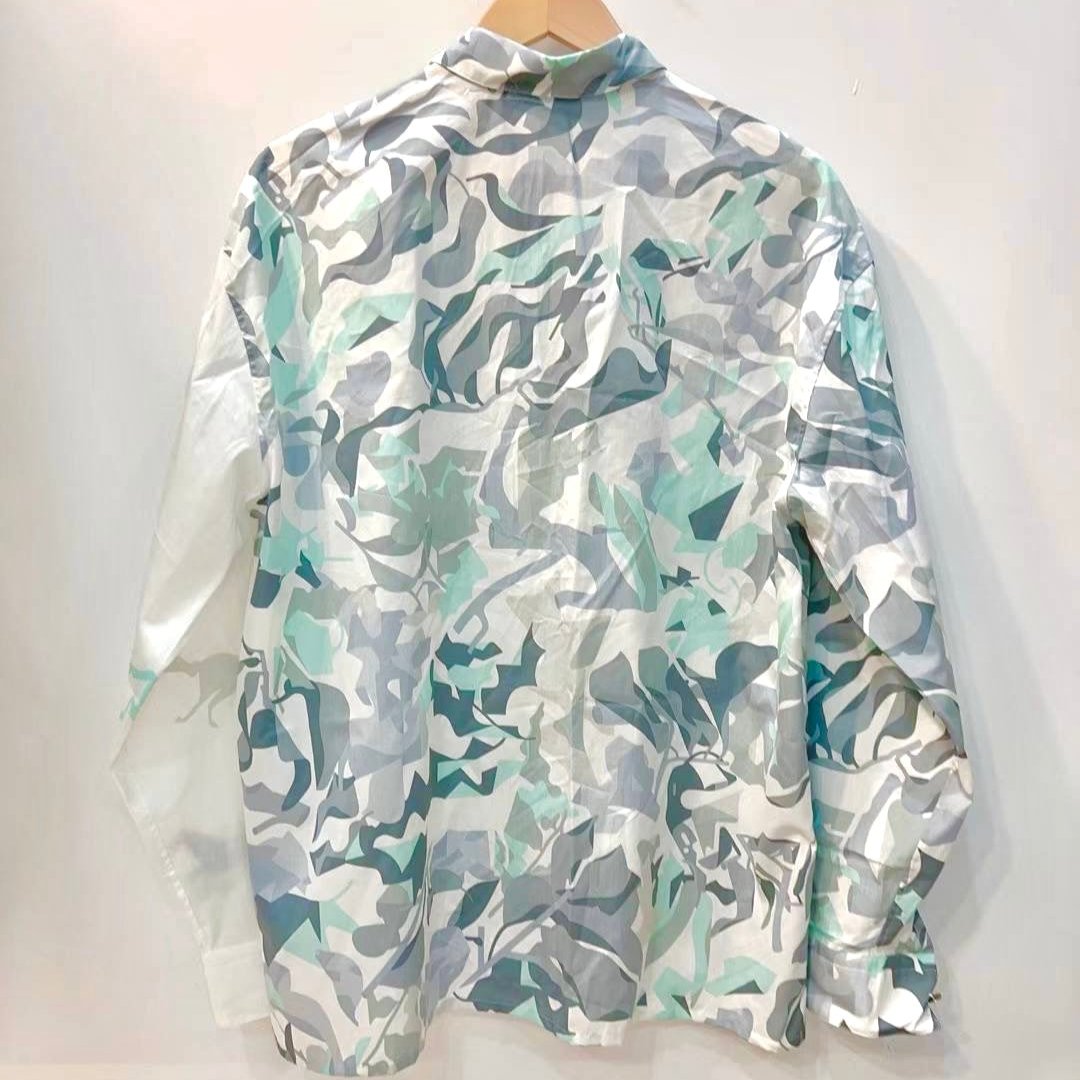 Hermes Puzzle Vegetal Boxy Fit Shirt Size 40