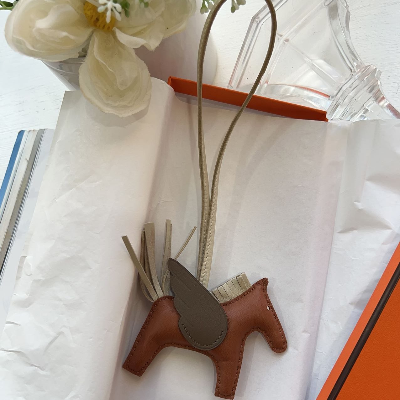 Hermes Rodeo PM De Sac Pegs Leather Bag Charm
