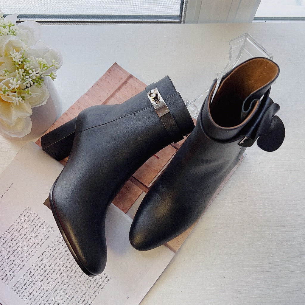 Hermes Saint Germain Leather Boots Size36 New