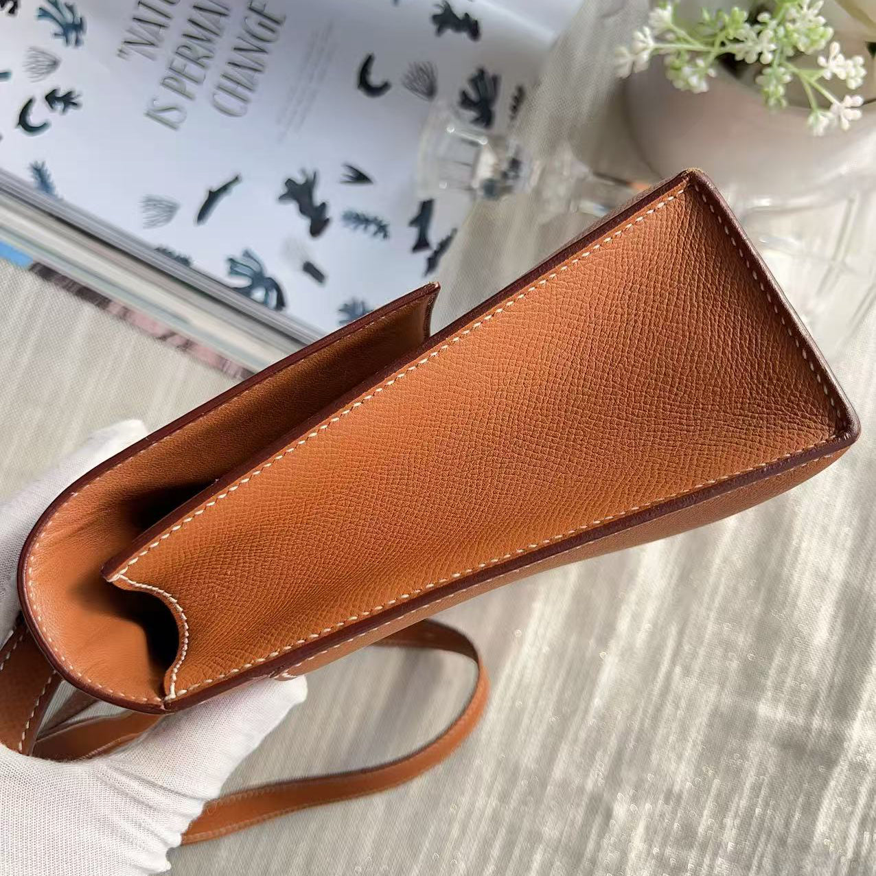 Hermes Verrou leather mini handbag