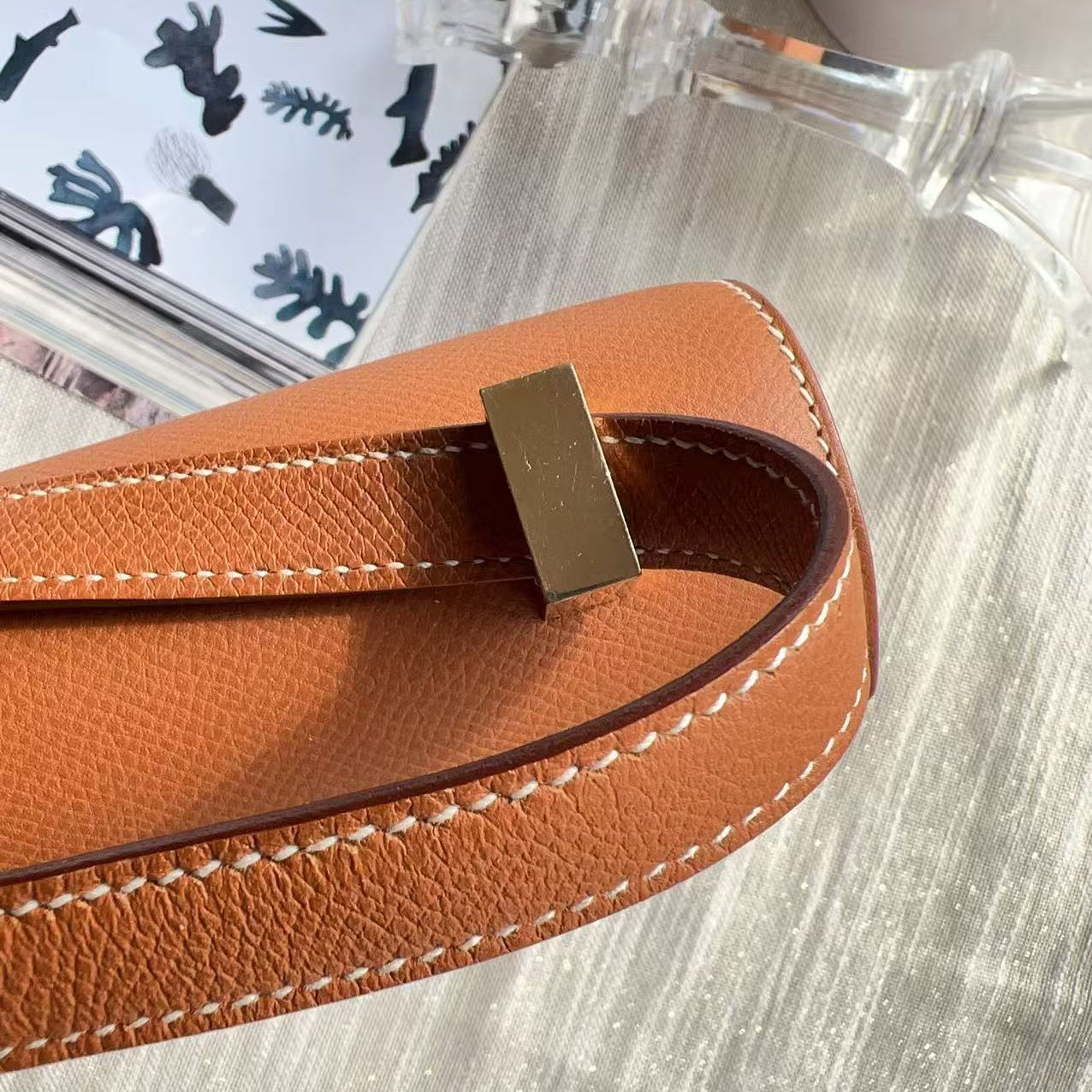 Hermes Verrou leather mini handbag