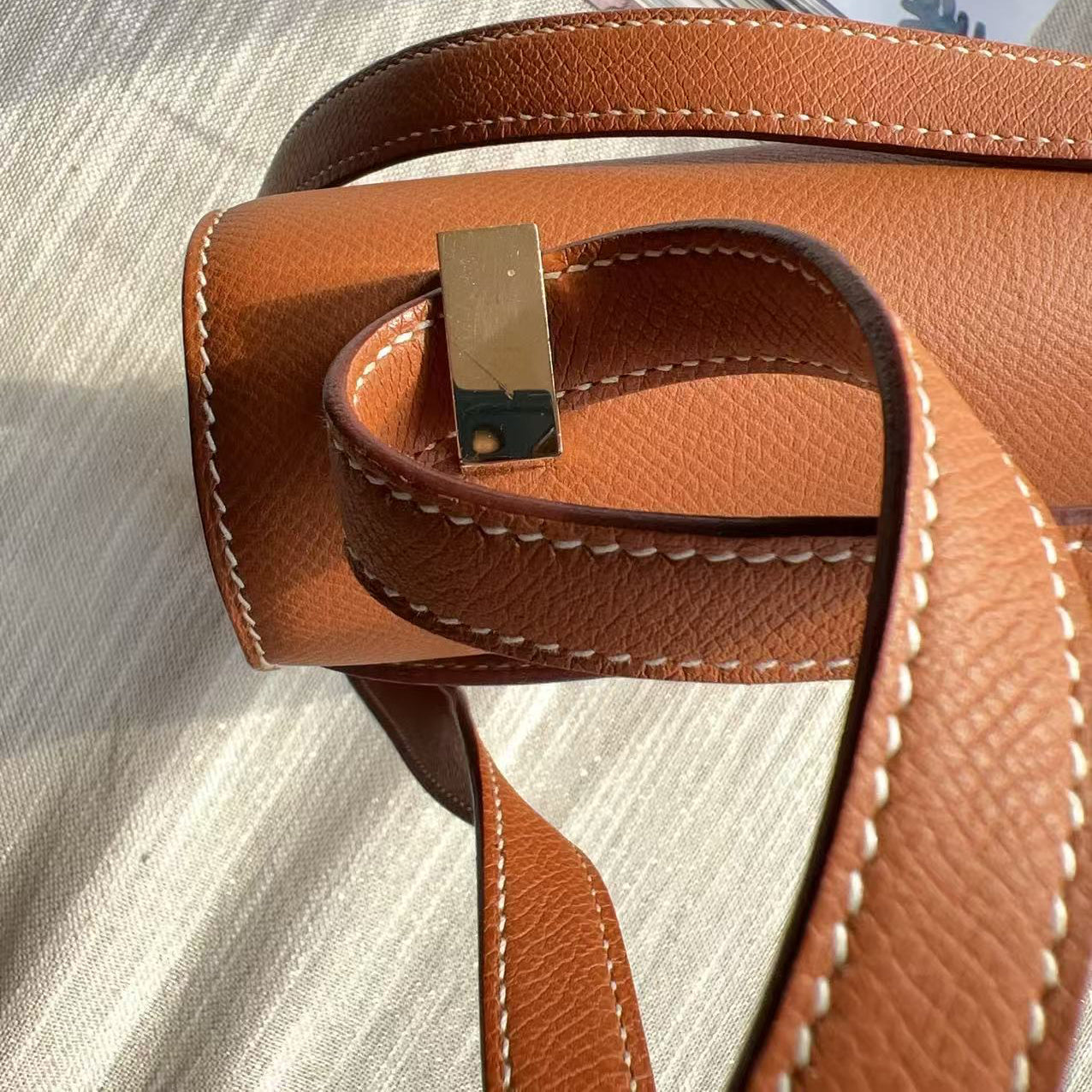 Hermes Verrou leather mini handbag