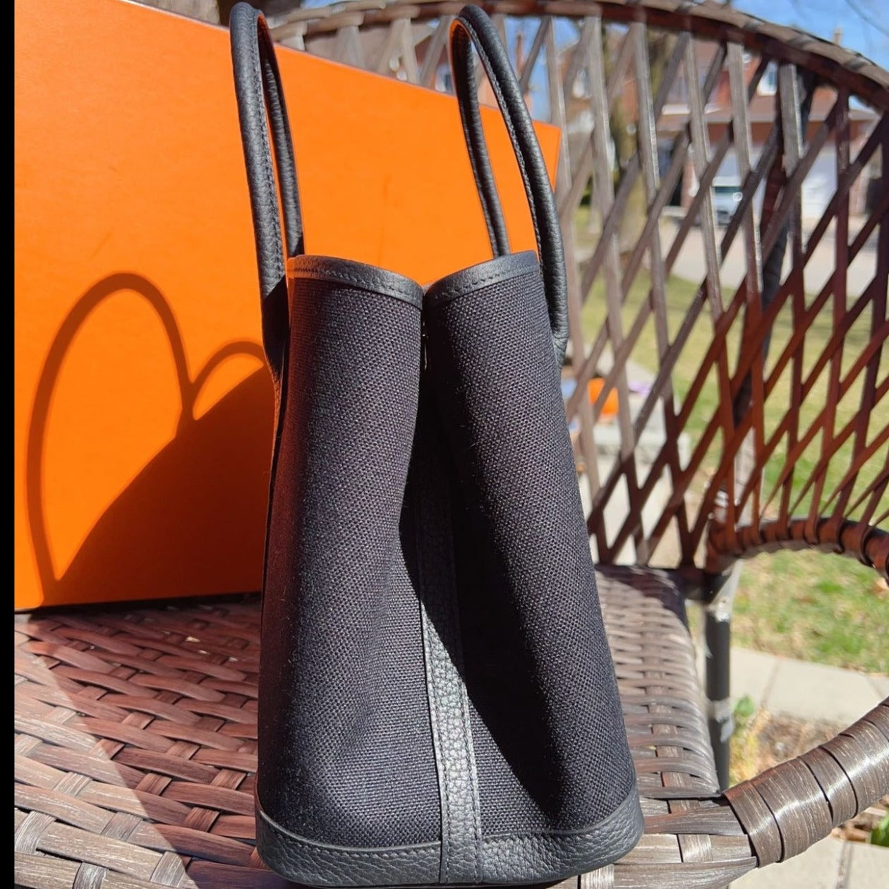 Hermès Toile & Negonda Garden Party30 Dark Grey