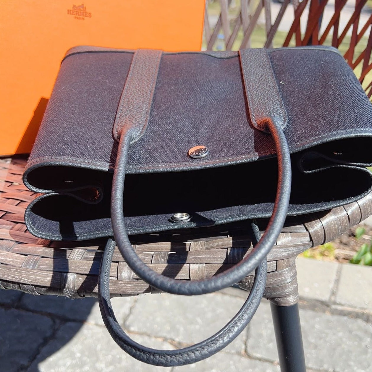 Hermes Toile & Negonda Garden Party30 Dark Grey