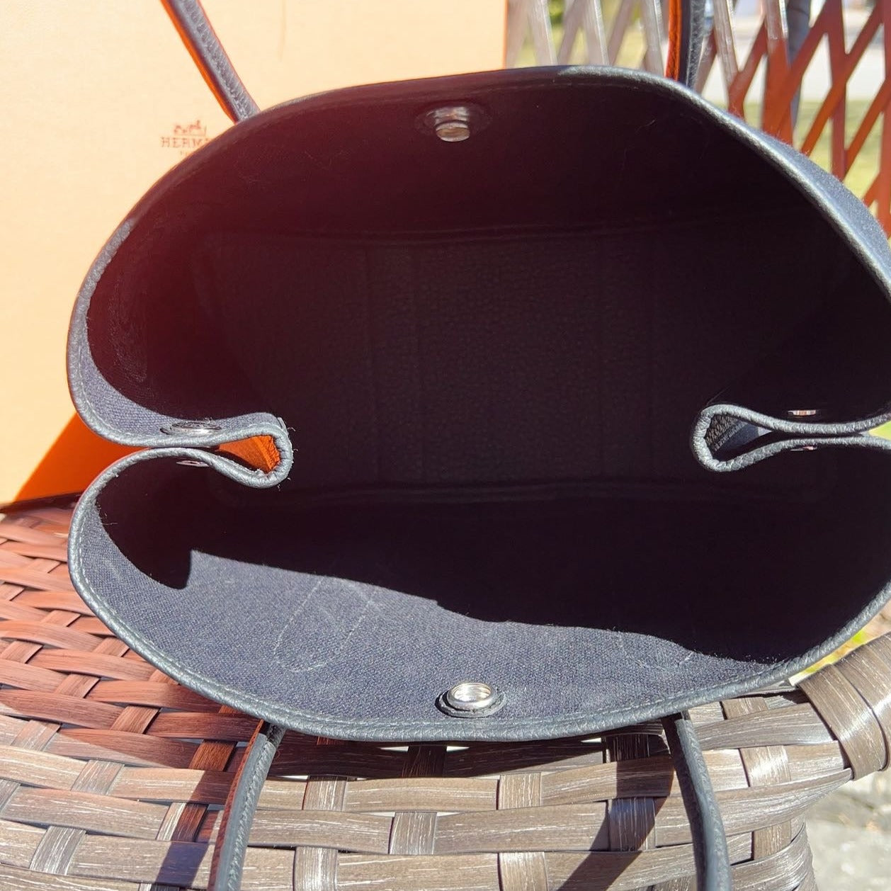 Hermes Toile & Negonda Garden Party30 Dark Grey