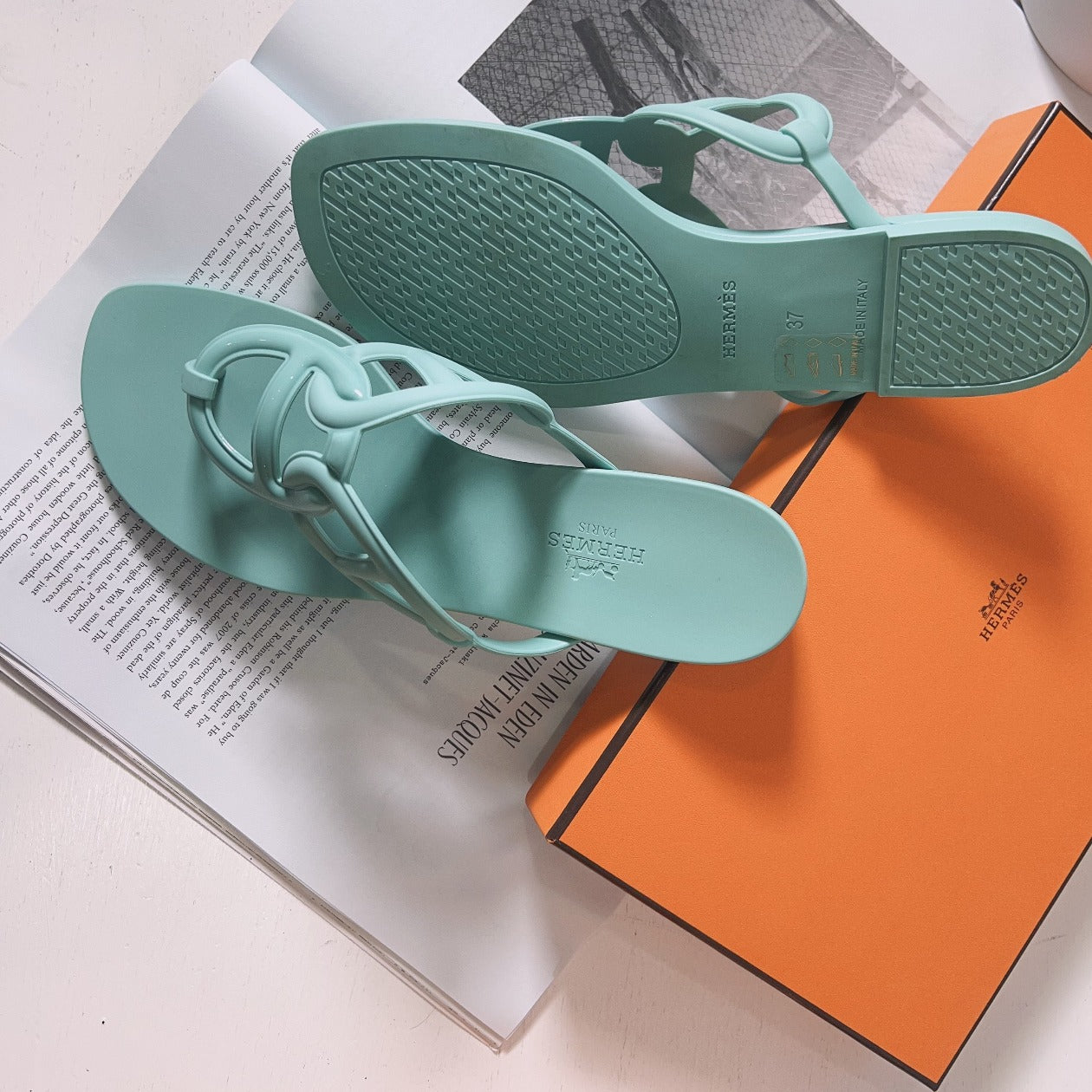 Hermès Egerie Sandals Beach Size37