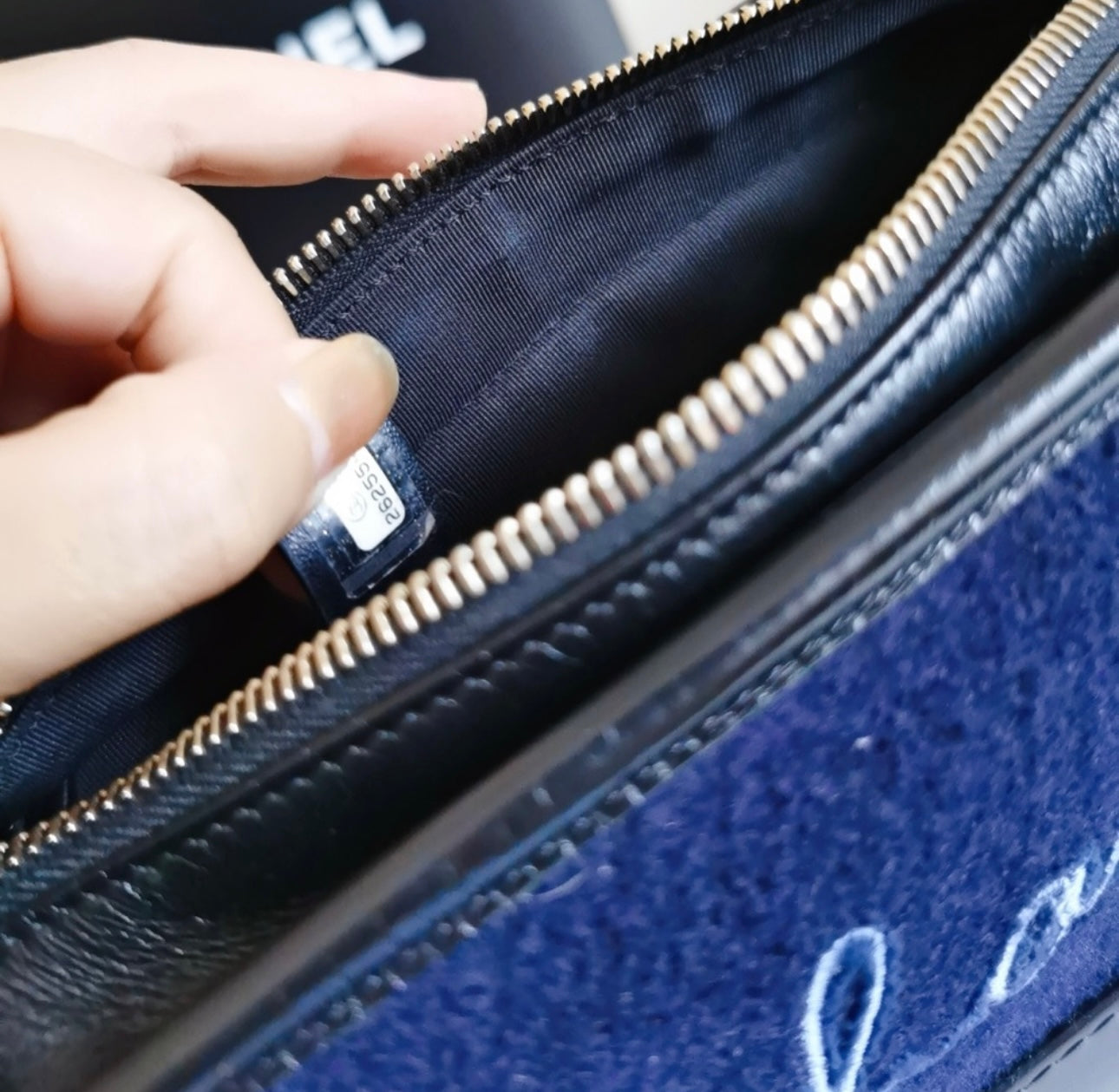 Chanel-Tweed-Calfskin-Small-Gabriell-Bag-Serial