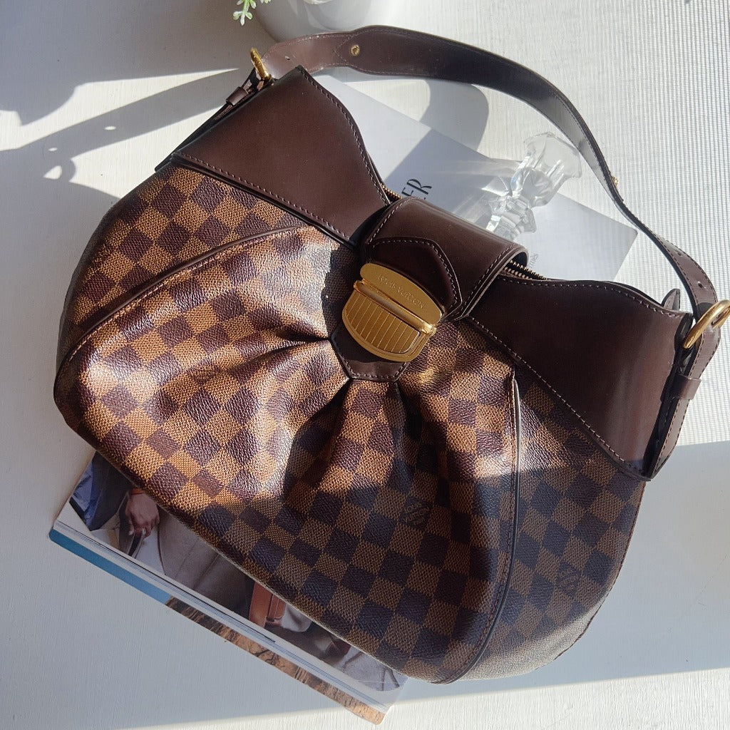 Louis Vuitton Damier Ebene Sistina PM Bag