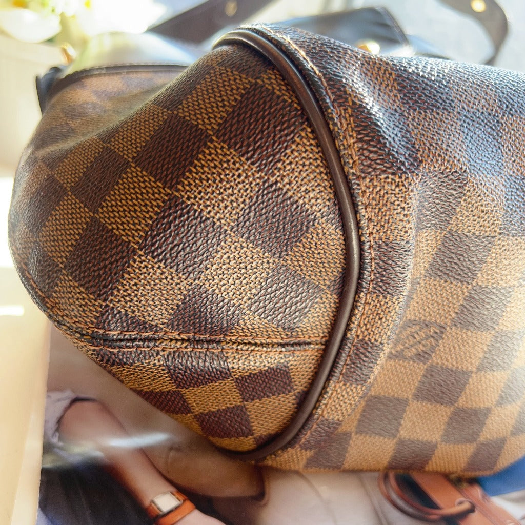 Louis Vuitton Damier Ebene Sistina PM Bag