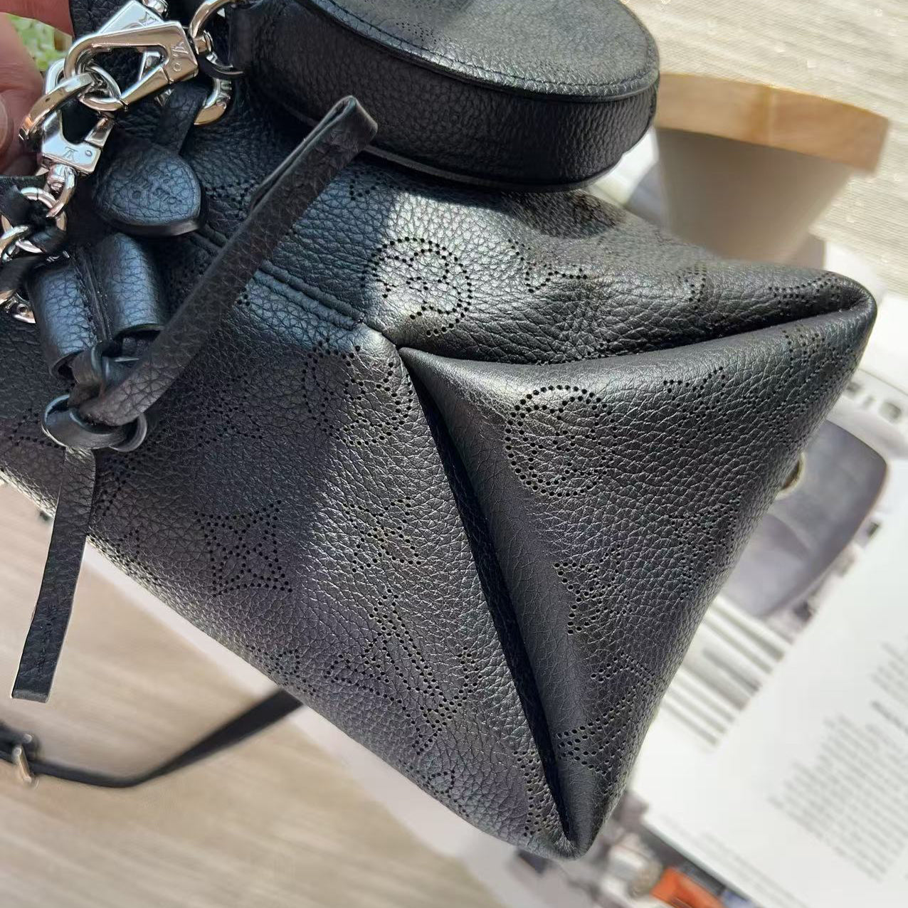 Louis Vuitton Bella Bucket Bag in Black