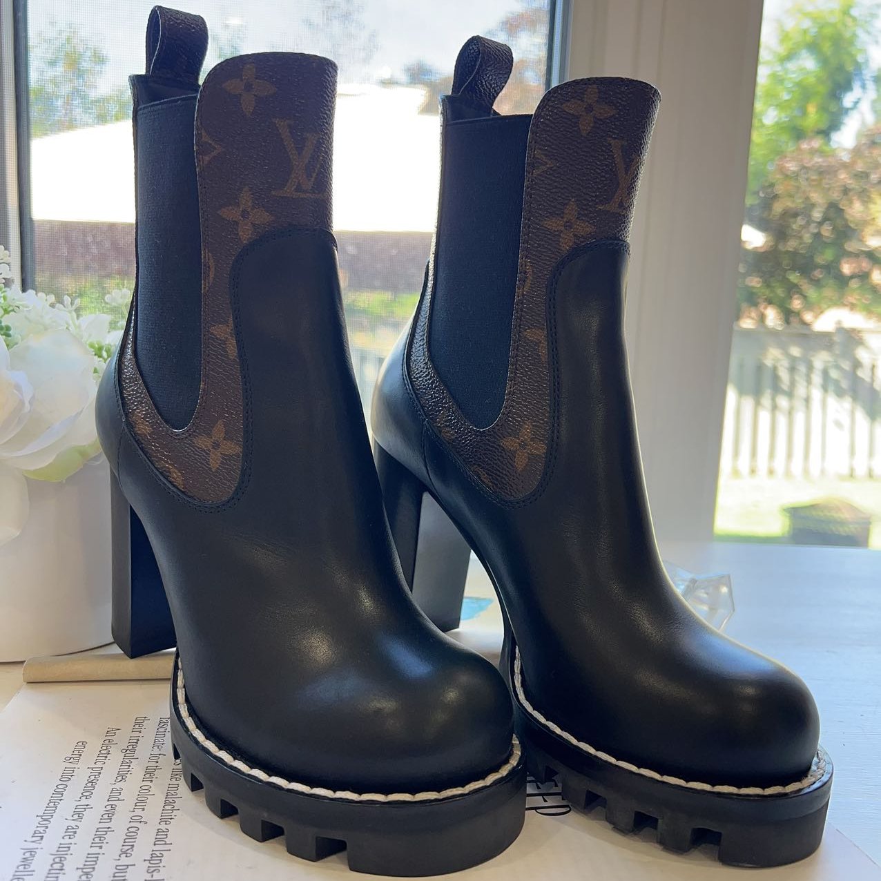 Louis vuitton star trail ankle boot monogram deals