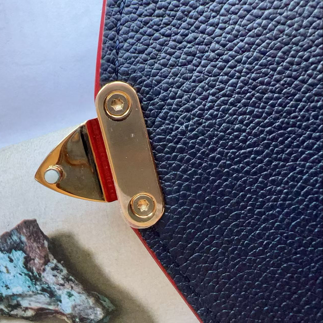 Louis Vuitton Empreinte Pochette Metis Marine Rouge