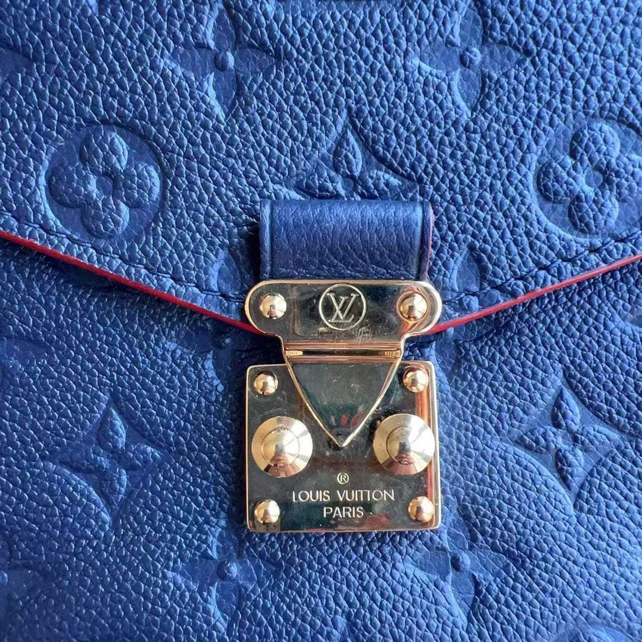 Louis Vuitton Empreinte Pochette Metis Marine Rouge