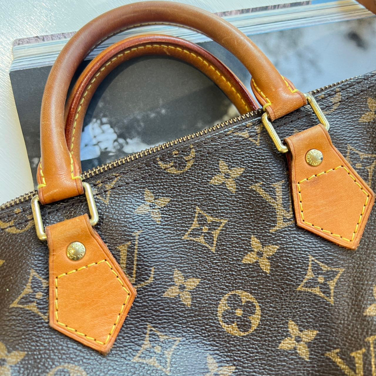 Louis Vuitton LV Monogram Speedy 35 Vintage
