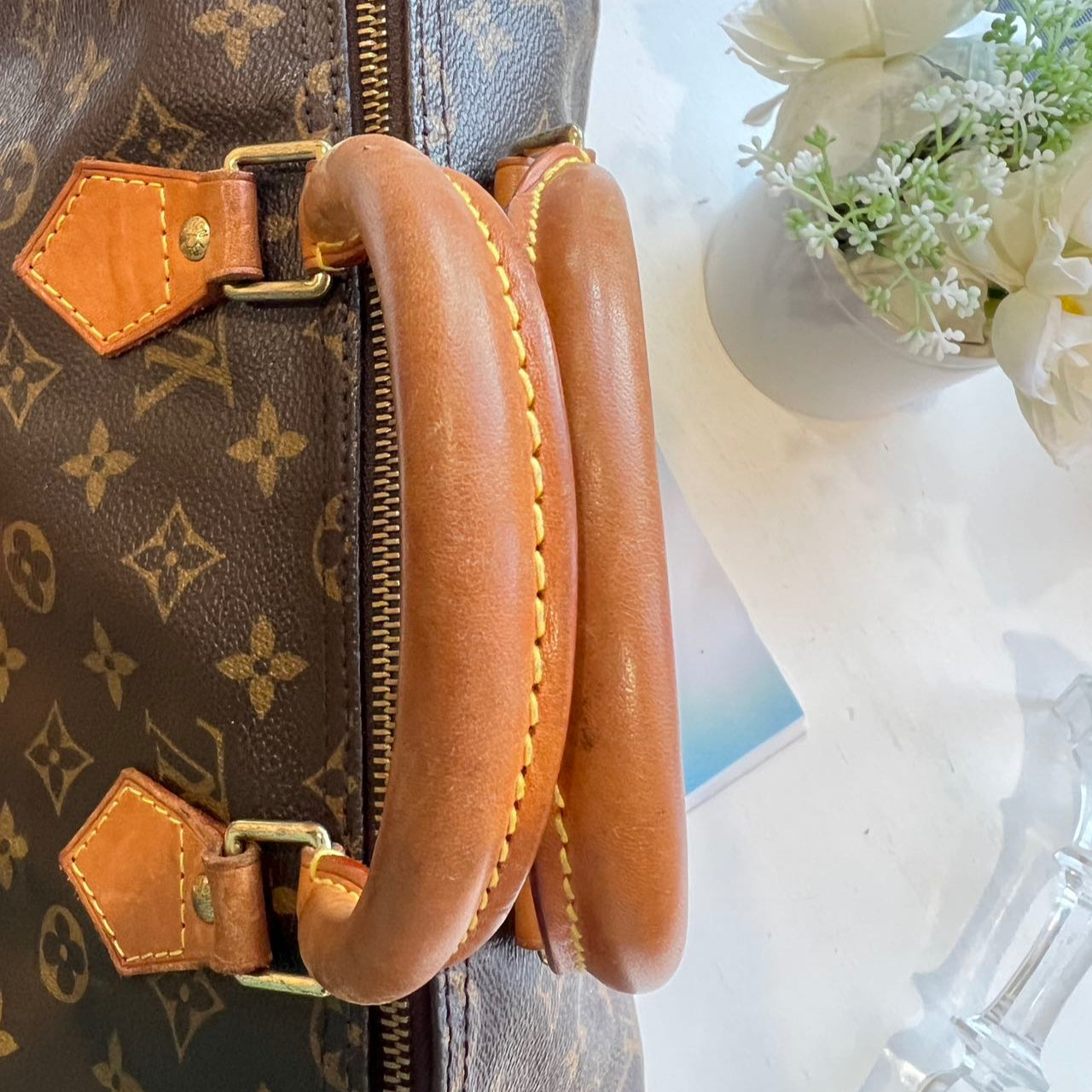 Louis Vuitton LV Monogram Speedy 35 Vintage