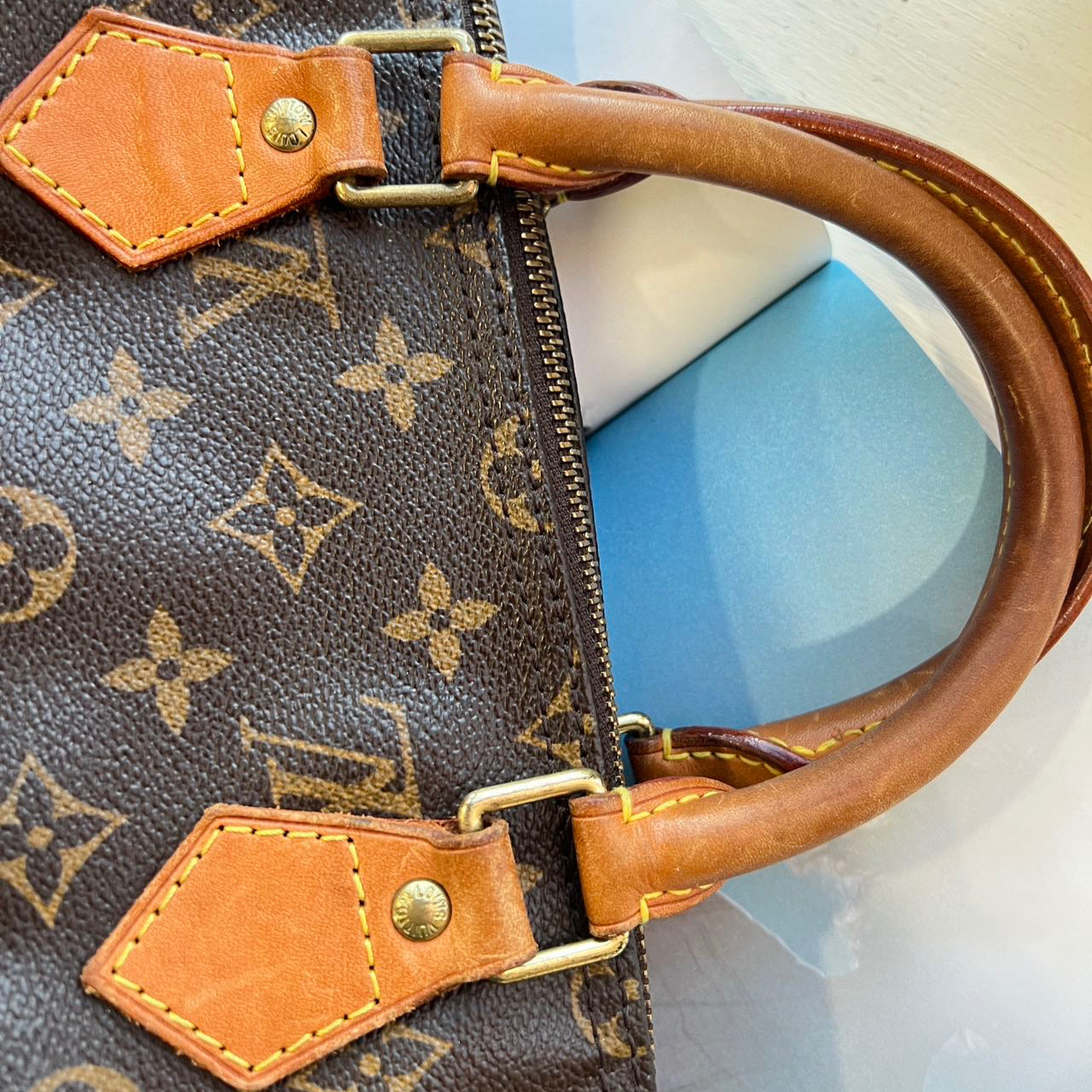 Louis Vuitton LV Monogram Speedy 35 Vintage