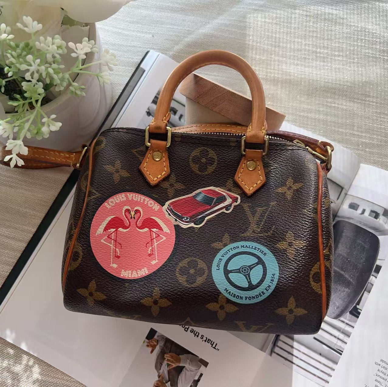Louis Vuitton Monogram Nano Speedy World Tour