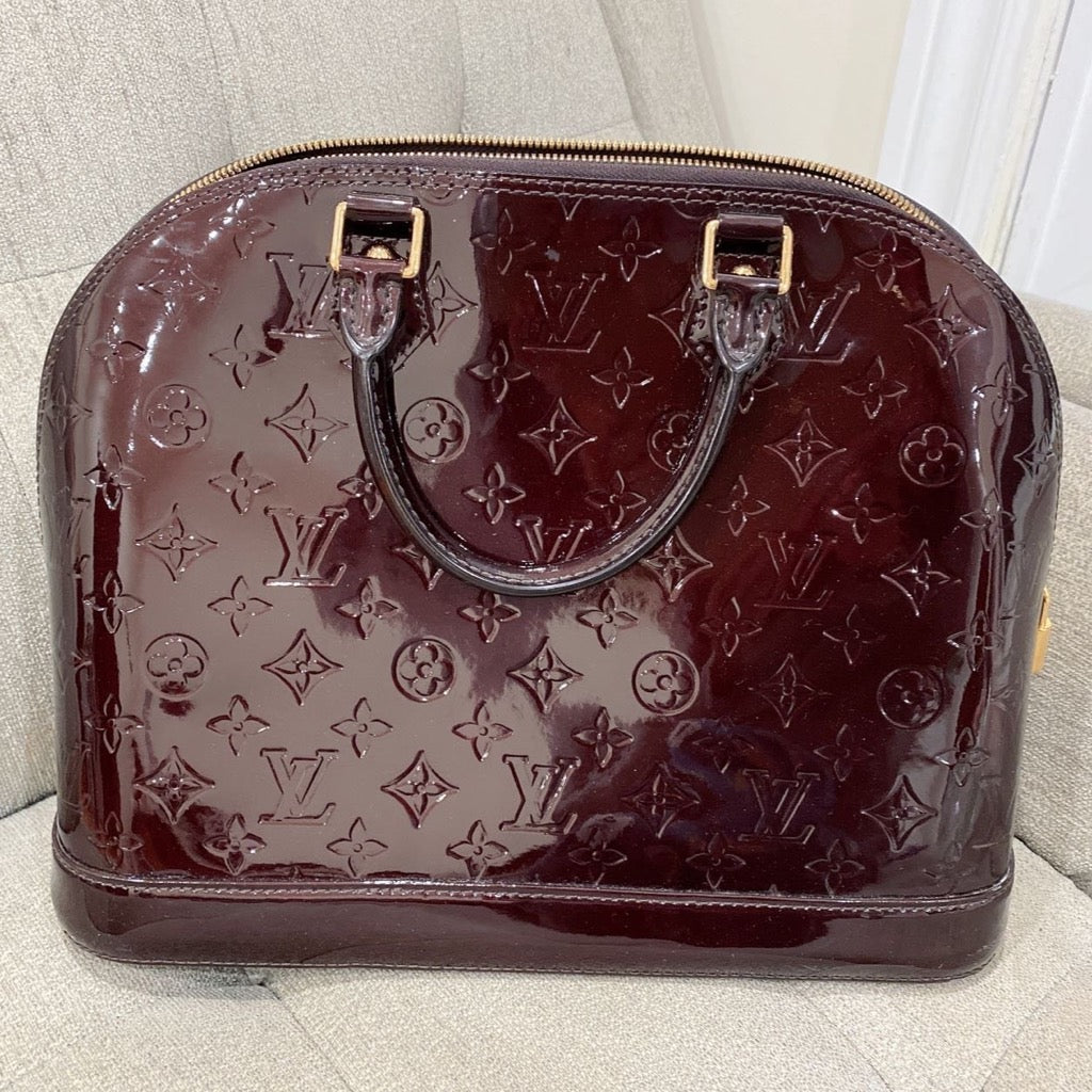 Louis Vuitton Monogram Vernis Amarante Alma MM