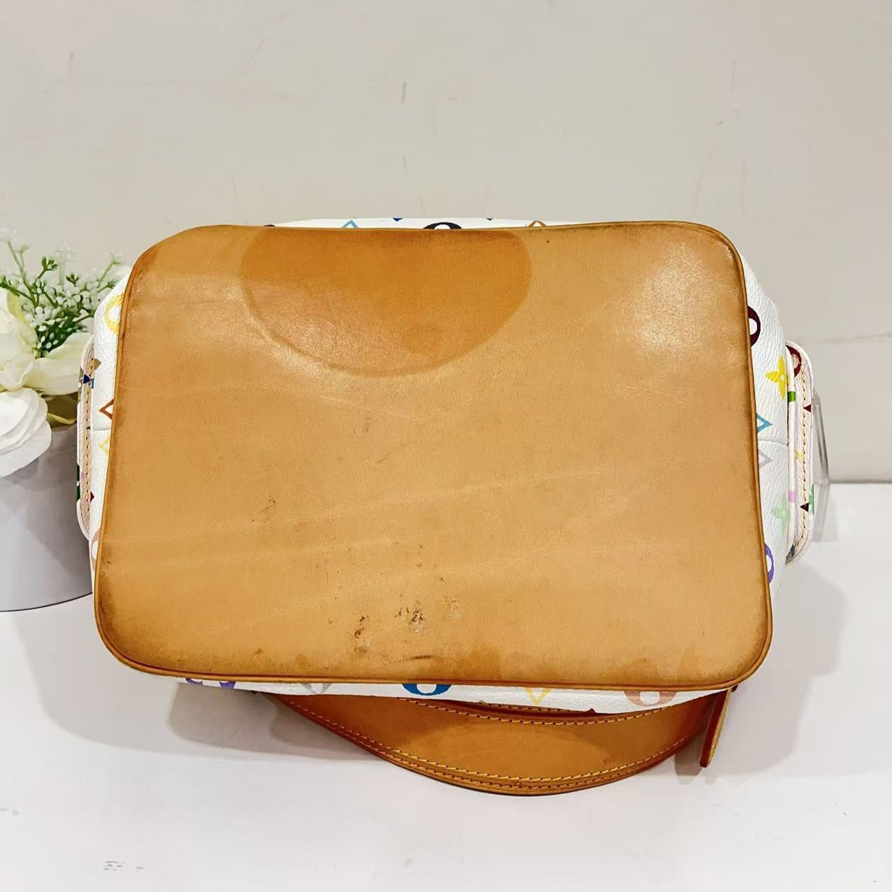 Louis Vuitton Multicolor Petit Noe in White
