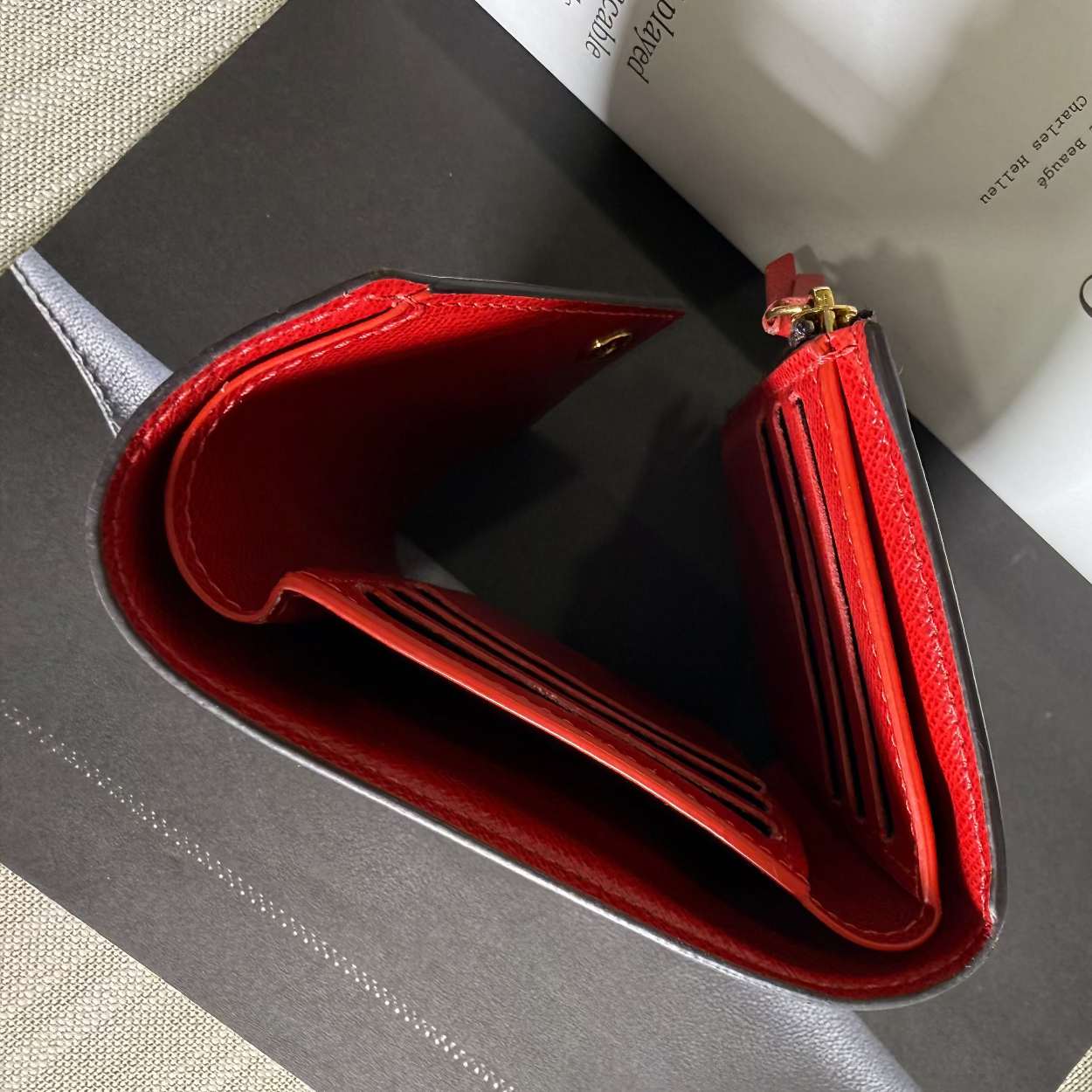 Louis Vuitton Vintage Cerises Print Compact Zippé Wallet