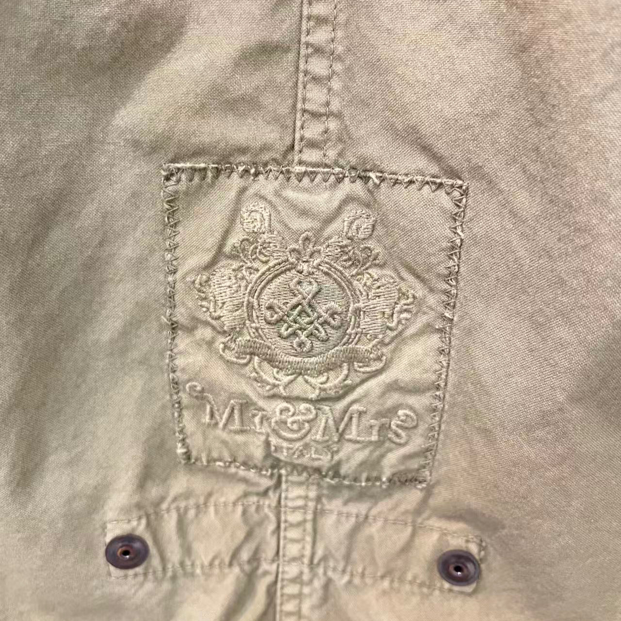 MR & MRS ITALY Green Quilted Parka w/ Fur Hood, size S