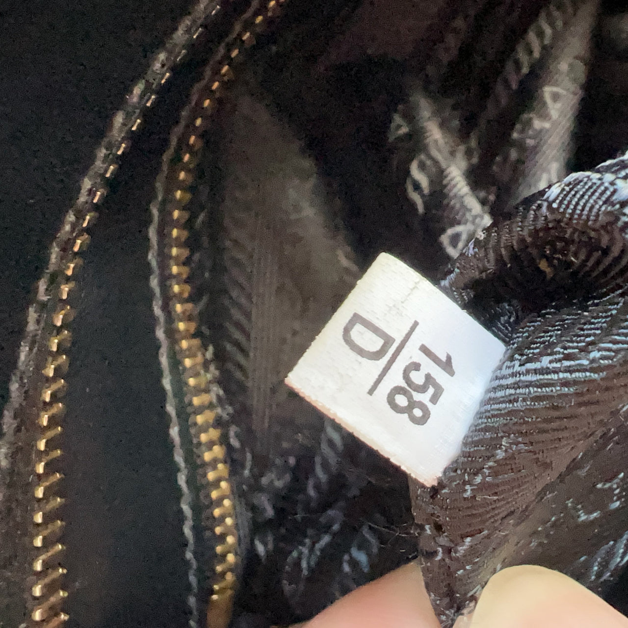 Prada Calf-Trimmed Saffiano Handle Bag Black